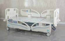 ABS side rails tuck away design on hosital bed