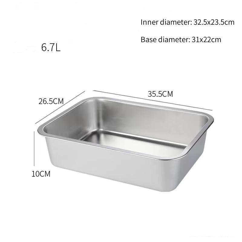 Dimension of Stainless Steel Sterilization Basins