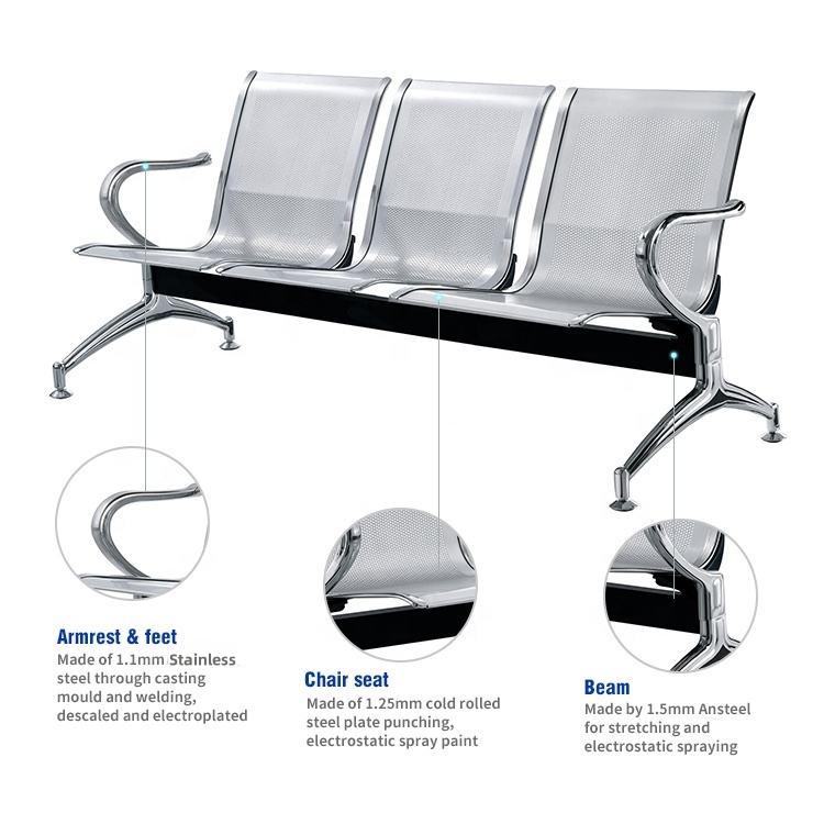 Features of Triple-Seat Public Chair- Seating