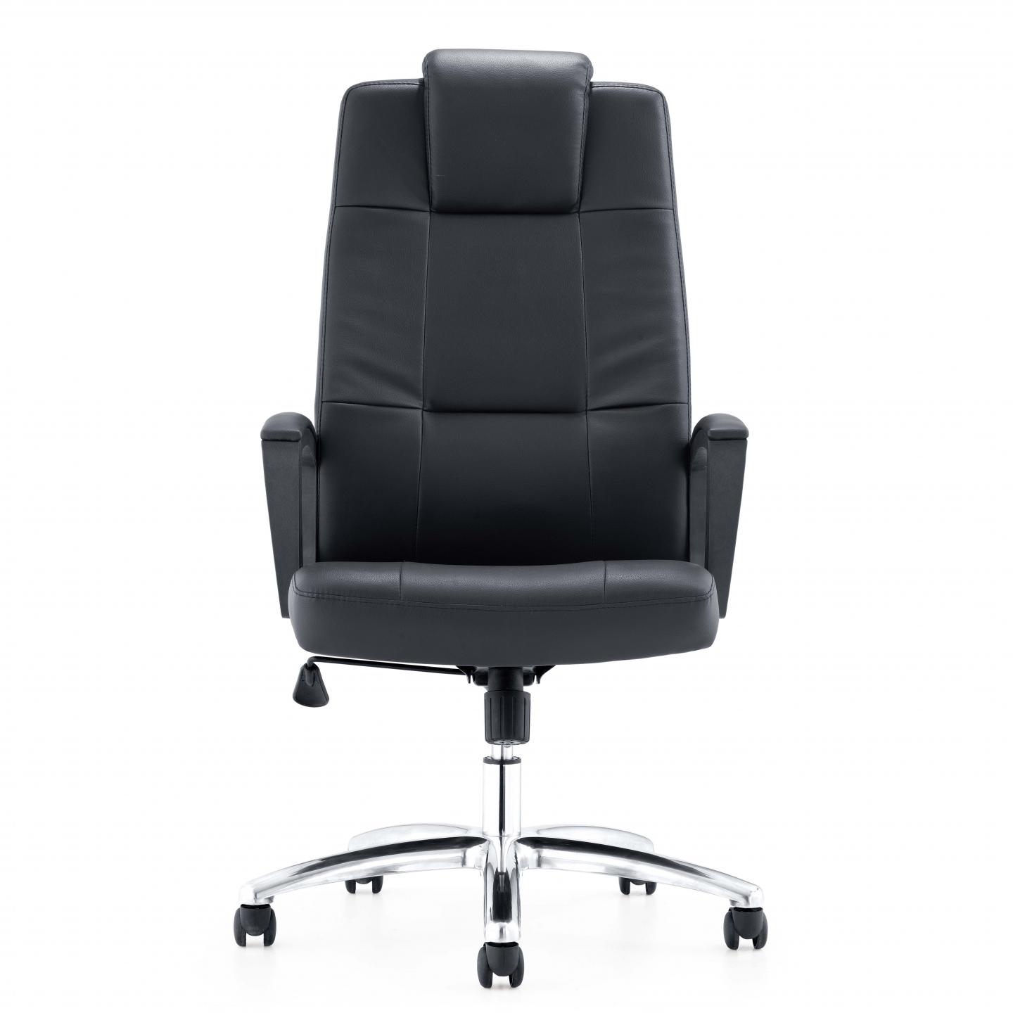 PU Leather Ergonomic Guest Chair 360° Rotation