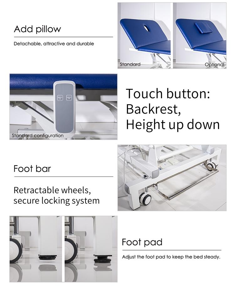 electric hand controller and retractable castors